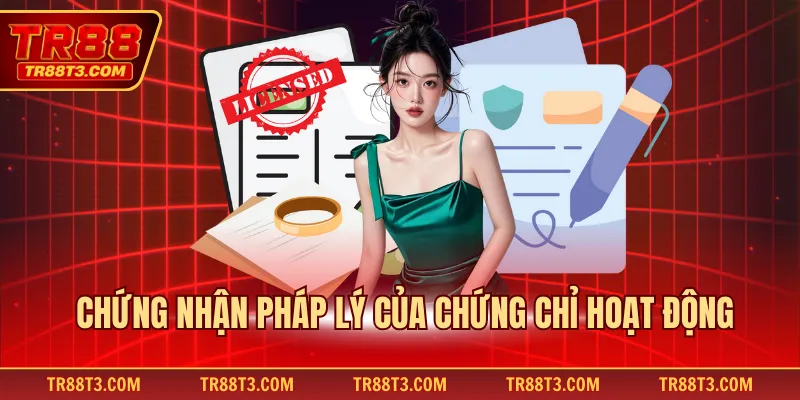 Chứng nhận pháp lý của chứng chỉ hoạt động